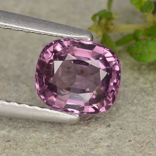 1.19ct Natural roxo avermelhado Espinélio, Almofada, VVS-VS