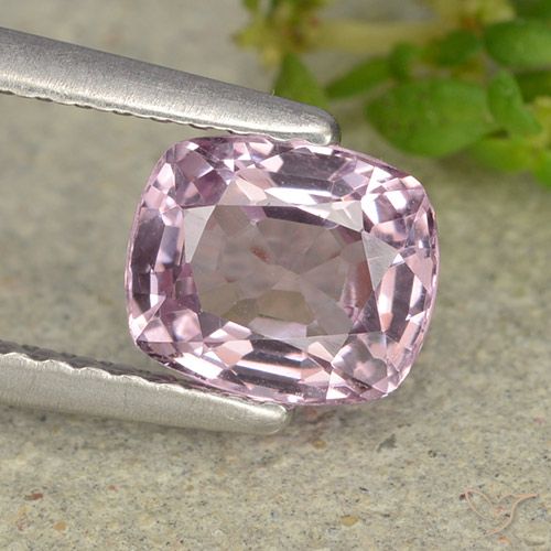 1.18ct Natural Roxo Rosado Claro Espinélio, Almofada, VVS-VS