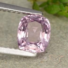 Espinélio Roxo Rosado Claro Natural 1.18ct, Almofada, VVS-VS