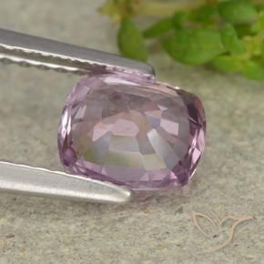 Espinélio Roxo Rosado Claro Natural 1.18ct, Almofada, VVS-VS
