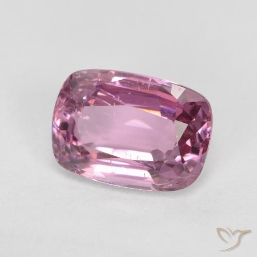 Espinélio Roxo avermelhado claro Natural 1.16ct, Almofada, VVS-VS