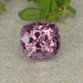 Espinélio roxo natural 1,29ct, almofada cortada, VVS-VS