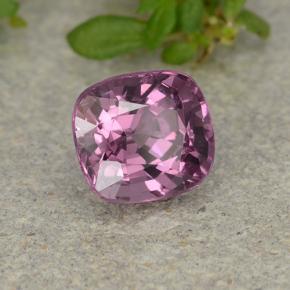 Espinélio roxo natural 1,29ct, almofada cortada, VVS-VS