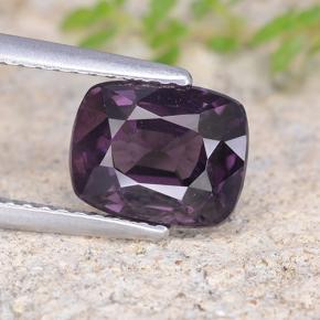 Espinélio Roxo profundo Natural 2.47ct, Almofada cortada, VS