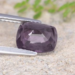 Espinélio Roxo profundo Natural 2.47ct, Almofada cortada, VS