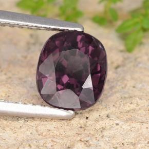 Espinélio roxo natural 2,09ct, almofada cortada, VVS-VS