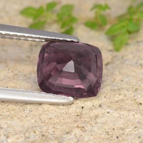 Espinélio roxo natural 2,09ct, almofada cortada, VS