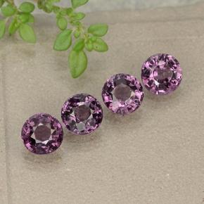 Pedras preciosas de espinélio violeta natural de 2,24 ct, corte redondo, VVS-VS