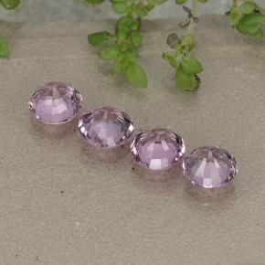 Pedras preciosas de espinélio rosa natural de 2,30 ct, corte redondo, VVS-VS