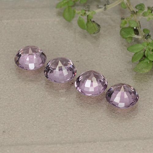Pedras preciosas de espinélio roxo natural de 2,38 ct, corte redondo, VVS-VS