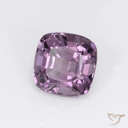 Espinélio Roxo Uva Claro Natural 1.39ct, Almofada, VS