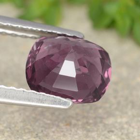 Espinélio roxo natural 1,69ct, almofada cortada, VVS