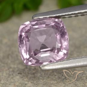 Espinélio Roxo Rosado Muito Claro Natural 1.39ct, Almofada, VS