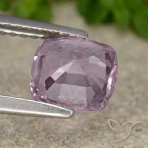 Espinélio Roxo Rosado Muito Claro Natural 1.39ct, Almofada, VS
