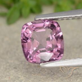 Espinélio roxo natural 1,51ct, almofada cortada, VVS-VS