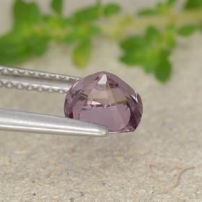 Espinélio Roxo avermelhado claro Natural 1.37ct, Almofada, VVS