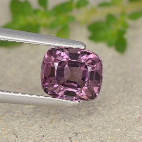 Espinélio roxo médio Natural 1.65ct, Almofada cortada, VVS-VS