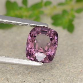 Espinélio roxo médio Natural 1.65ct, Almofada cortada, VVS-VS