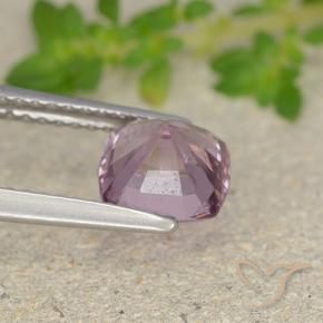 Espinélio Roxo Rosado Claro Natural 1.58ct, Almofada, VVS
