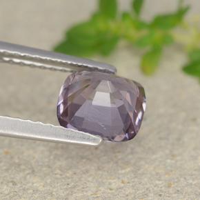 Espinélio roxo natural 1,59ct, almofada cortada, VVS