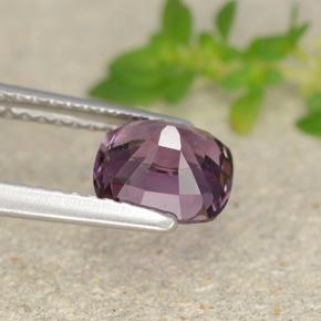 Espinélio roxo natural 1,59ct, almofada cortada, VVS