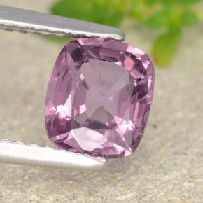 Espinélio roxo natural 1,41ct, almofada cortada, VVS
