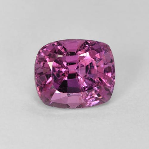 Espinélio roxo natural 1,46ct, almofada cortada, VS-SI