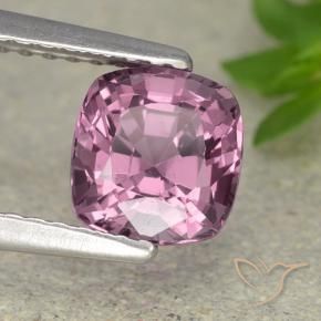 Espinélio Roxo médio-escuro Natural 1.33ct, Almofada, VVS