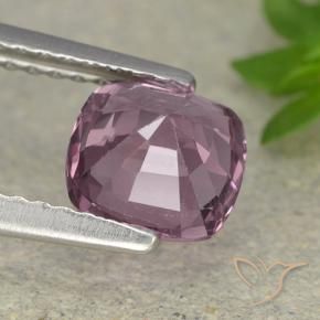 Espinélio Roxo médio-escuro Natural 1.33ct, Almofada, VVS