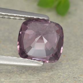 Espinélio roxo natural 1,40ct, almofada cortada, VVS