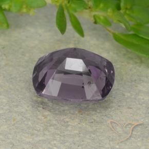 Espinélio Cinzento Roxo Médio Natural 1.39ct, Almofada, VS