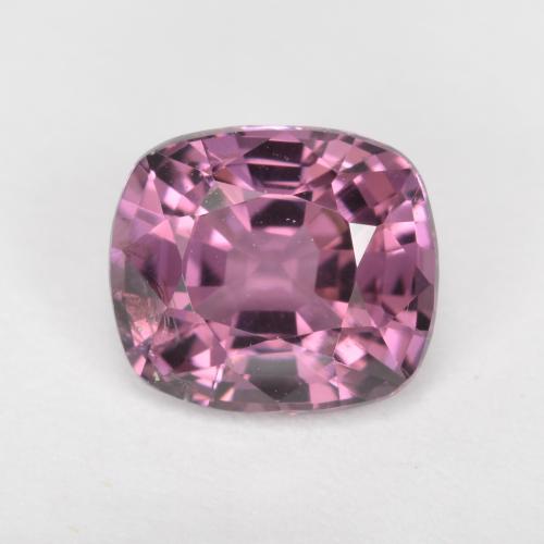 Espinélio Roxo profundo Natural 1.35ct, Almofada cortada, VS