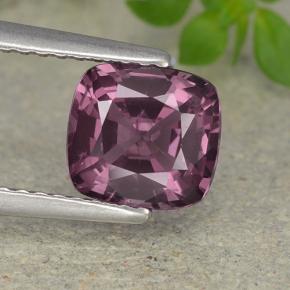 Espinélio roxo natural 1,52ct, almofada cortada, VS