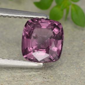 Espinélio roxo natural 1,52ct, almofada cortada, VS