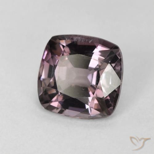 Espinélio violeta natural 1,60ct, almofada cortada, VS
