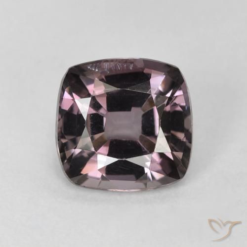 Espinélio violeta natural 1,60ct, almofada cortada, VS