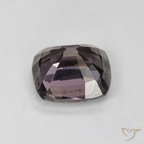 Espinélio violeta natural 1,60ct, almofada cortada, VS