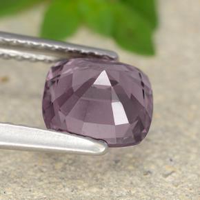 Espinélio Roxo médio-escuro Natural 1.46ct, Almofada cortada, VVS