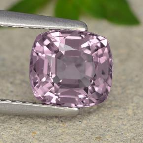 Espinélio roxo médio Natural 1.60ct, Almofada cortada, VVS-VS
