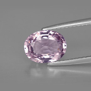 Espinélio violeta natural 2,10ct, corte oval, VS