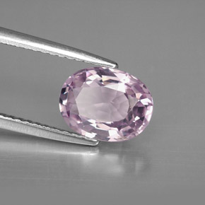 Espinélio violeta natural 2,10ct, corte oval, VS