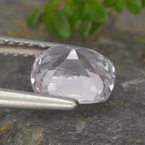 Espinélio branco natural 1,57ct, almofada cortada, VVS