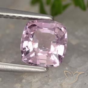 Espinélio Roxo Rosado Claro Natural 1.29ct, Almofada, VVS