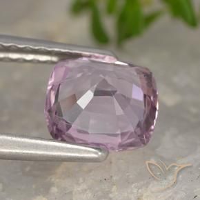 Espinélio Roxo Rosado Claro Natural 1.29ct, Almofada, VVS