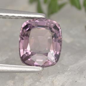 Espinélio roxo natural 1,29ct, almofada cortada, VVS