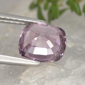 Espinélio roxo natural 1,29ct, almofada cortada, VVS