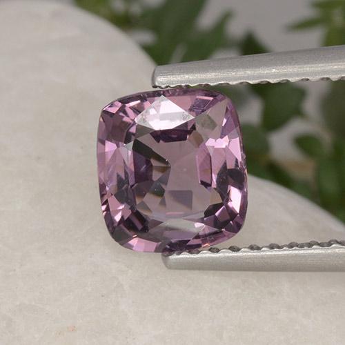 Espinélio roxo natural 1,37ct, almofada cortada, VVS