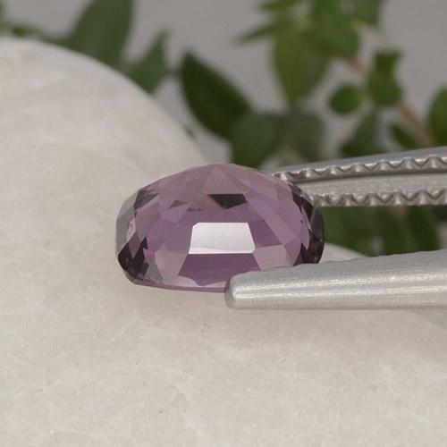 Espinélio roxo natural 1,37ct, almofada cortada, VVS