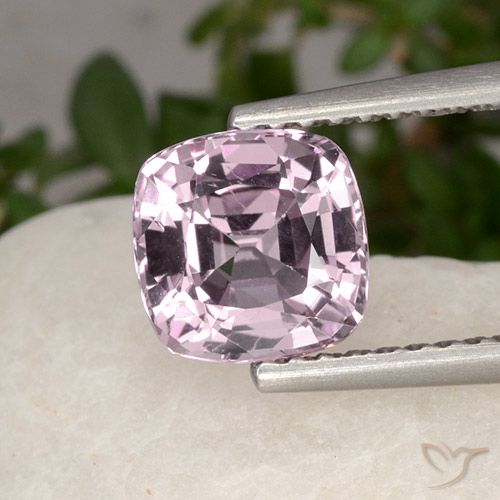 1.62ct Natural Roxo Rosado Muito Claro Espinélio, Almofada, VVS