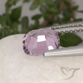 Espinélio Roxo Rosado Muito Claro Natural 1.62ct, Almofada, VVS